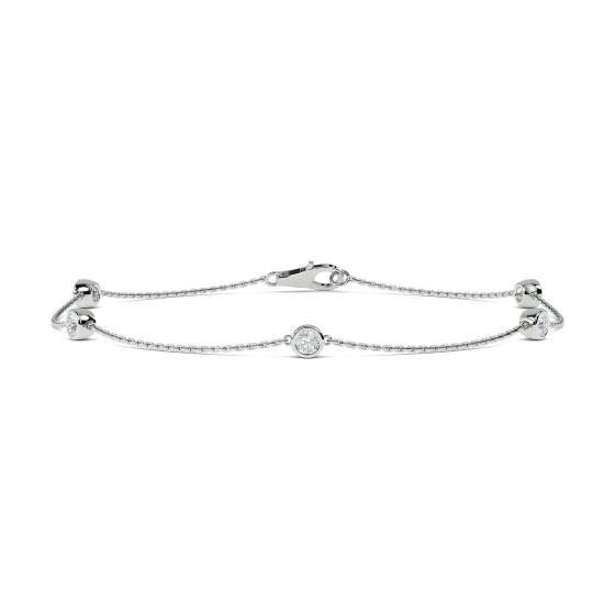 0.50ct Classic Round Diamond Chain Bracelet