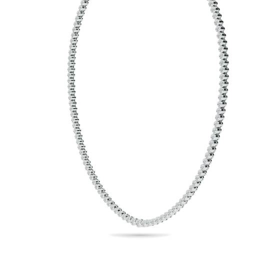 Bezel Set Tennis Necklace