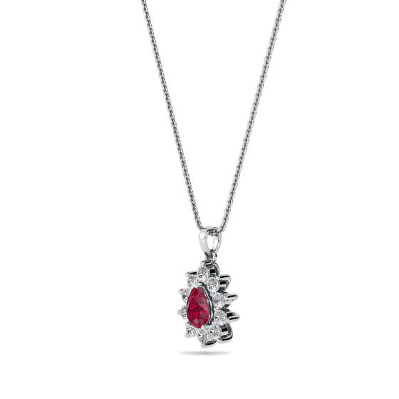 Ruby and Diamond Pendant