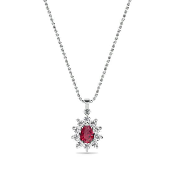 Ruby and Diamond Pendant