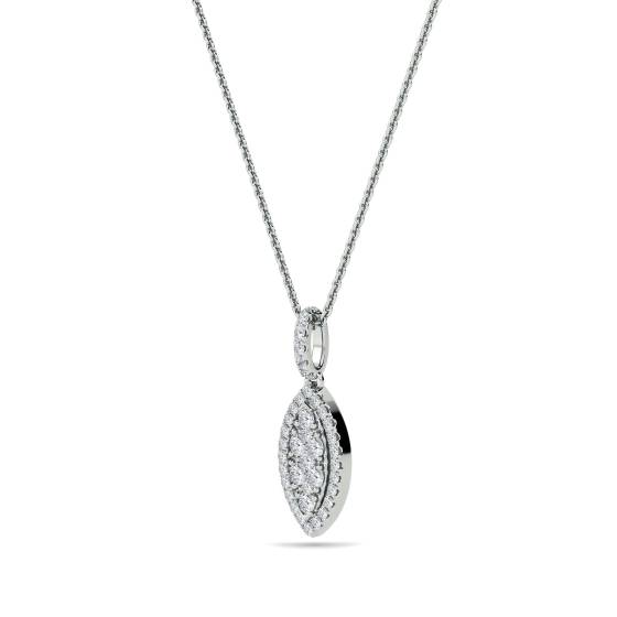 0.50ct Cluster Round Diamond Designer Pendant