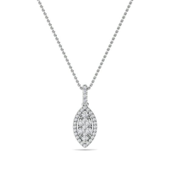 0.50ct Cluster Round Diamond Designer Pendant