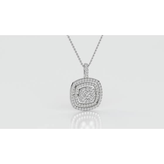 Movable Round Diamond Designer Pendant