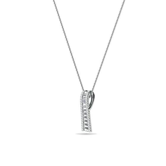 Classic Round Diamond Journey Pendant