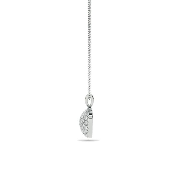 0.20ct Classic Round Diamond Heart Pendant