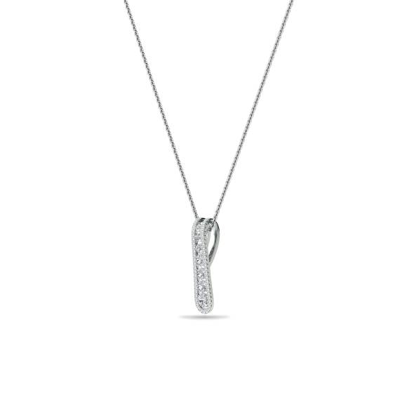 Elegant Round Diamond Journey Pendant