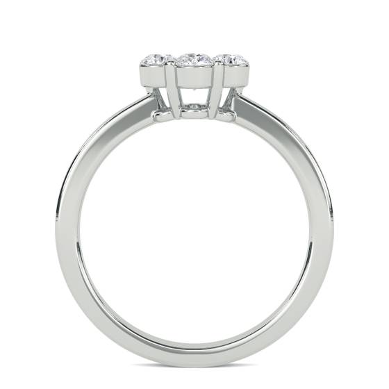 0.40ct Elegant Round Diamond Cluster Ring