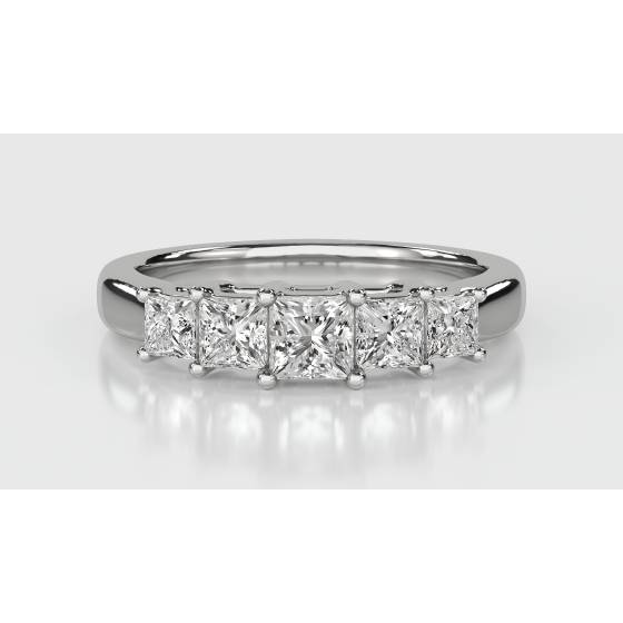 Unique Princess Diamond Eternity Ring