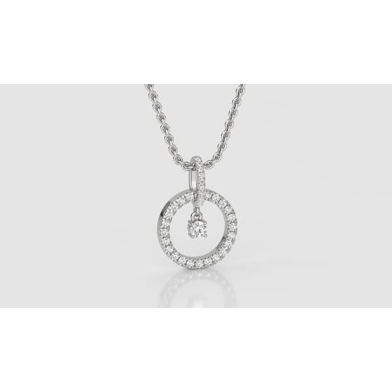 Round Diamond Designer Pendant