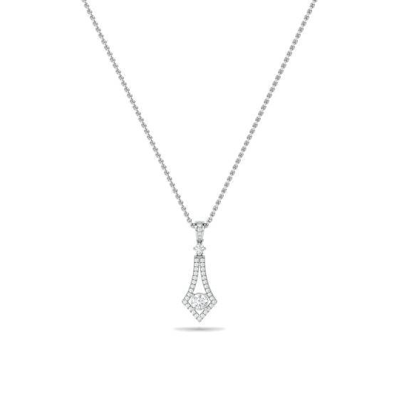 Stylish Round Diamond Designer Pendant