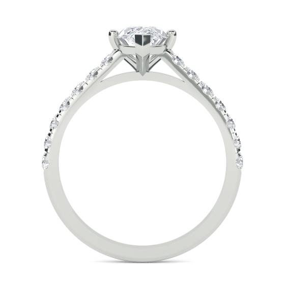 Marquise Diamond Shoulder Set Ring