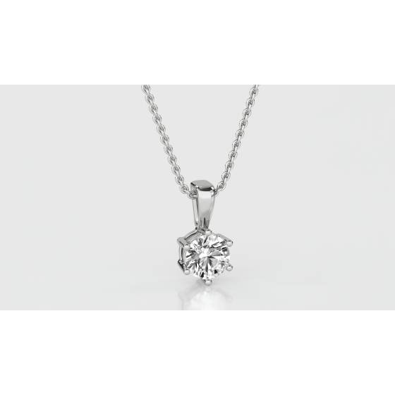 Round Diamond Pendant