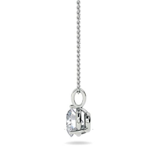 Elegant Round Diamond Soitaire Pendant