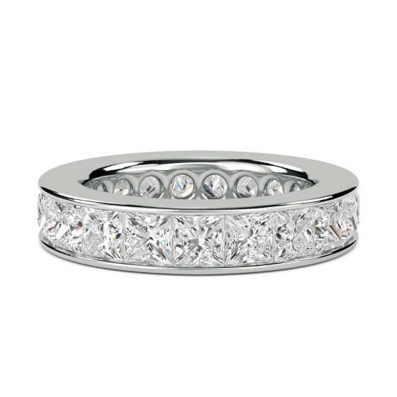 4.50ct Princess Diamond Full Eternity Ring