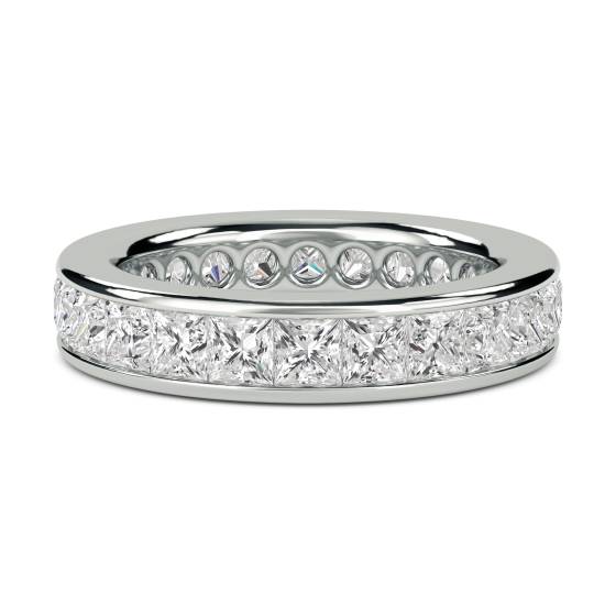 2.50ct Elegant Princess Diamond Full Eternity Ring
