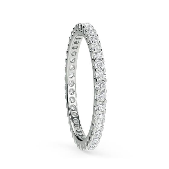 2mm Elegant Round Diamond Full Eternity Ring