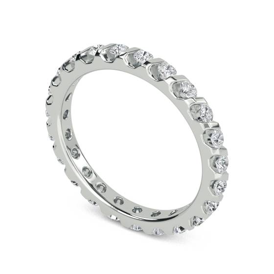 2.5mm Elegant Round Diamond Full Eternity Ring