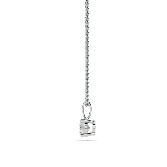 Classic 4 Claw Round Diamond Pendant