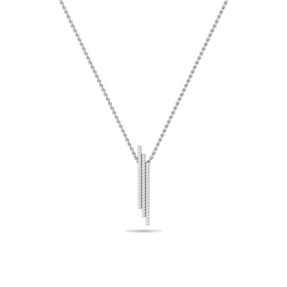 Elegant Round Diamond Cluster Pendant