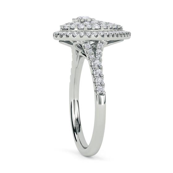 Round Diamond Cluster Ring