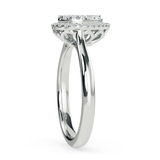 0.50ct Elegant Round Diamond Cluster Ring