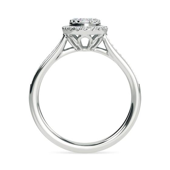 0.50ct Elegant Round Diamond Cluster Ring
