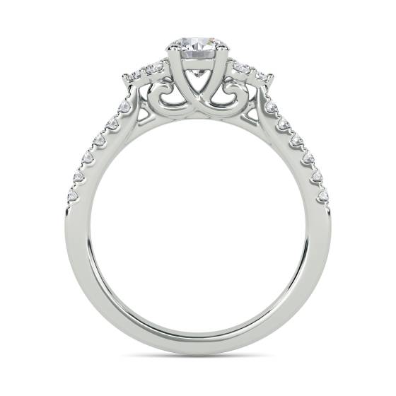 0.50ct Round Diamond Cluster Ring