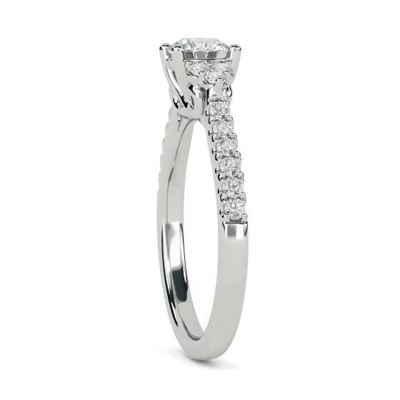 0.80ct SI/H Round Diamond Cluster Ring