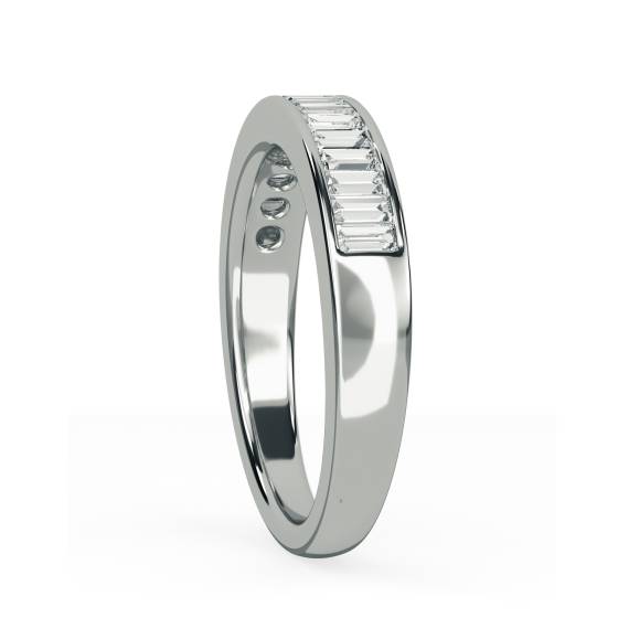 4mm Elegant Baguette Diamond Eternity Ring