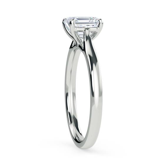 Asscher Diamond Engagement Ring