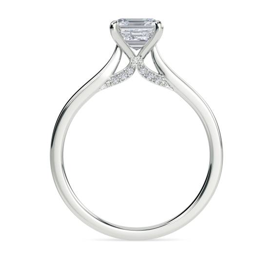 Asscher Diamond Engagement Ring