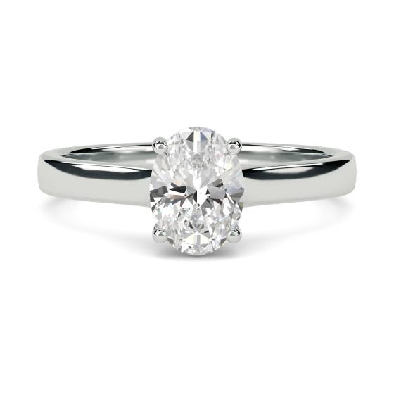 Oval Diamond Engagement Ring