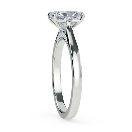 Elegant Radiant Diamond Engagement Ring