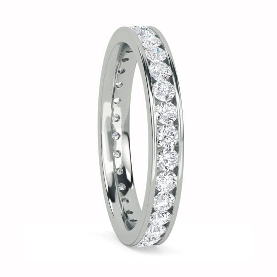 0.75ct VS/F-G Round Diamond Cut Wedding Ring