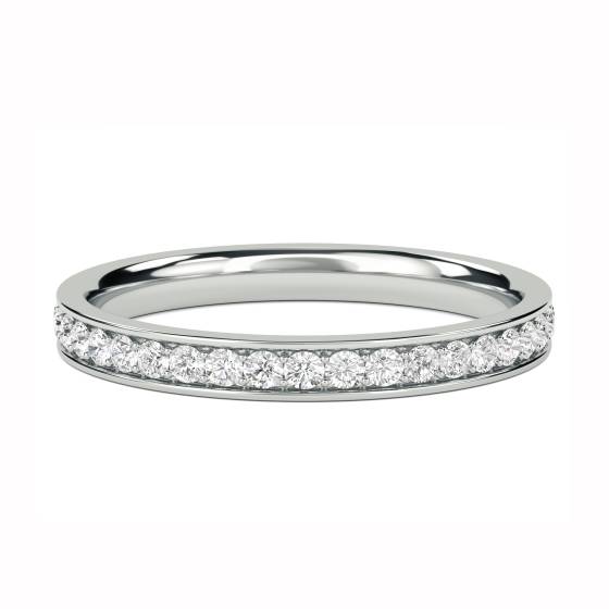 0.35ct VS/F-G Round Diamond Cut Wedding Ring