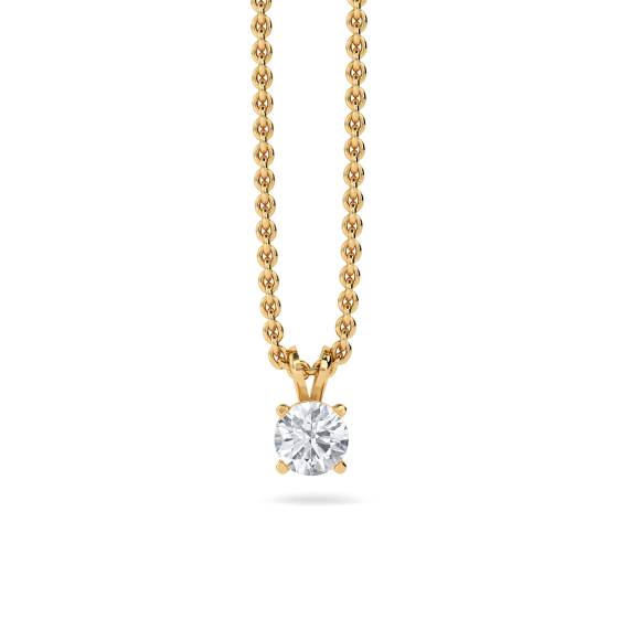 0.10ct Traditional Round Diamond Pendant