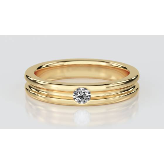 4mm Round Diamond Wedding Ring