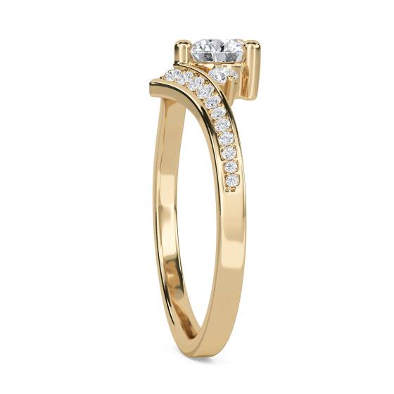 Modern Round Diamond Designer Ring