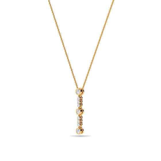 Elegant Round Diamond Trilogy Pendant