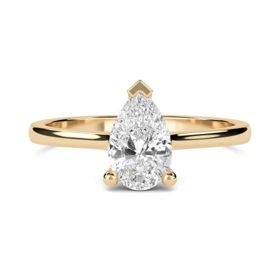 Stylish Pear Diamond Engagement Ring