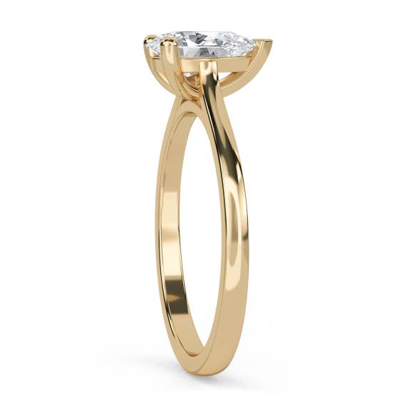 0.25ct Stylish Pear Diamond Engagement Ring