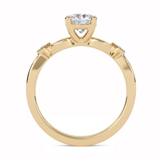 Round and Princess Diamond Designer Ring