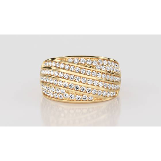 11mm Designer Cluster Dress Ring