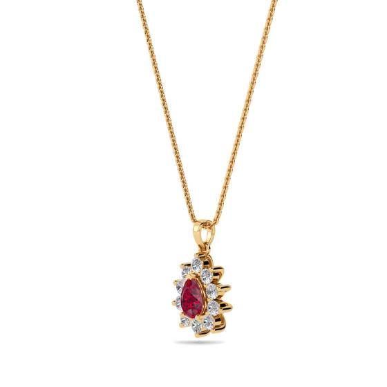 Ruby and Diamond Pendant