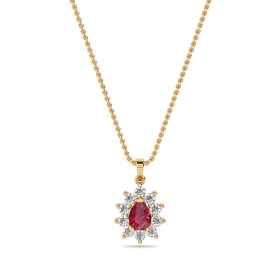 Ruby and Diamond Pendant