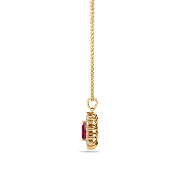 Ruby and Diamond Pendant