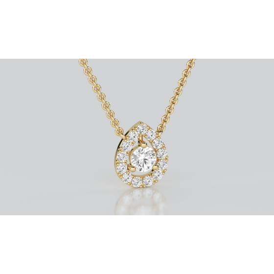0.30ct Cluster Round Diamond Designer Pendant