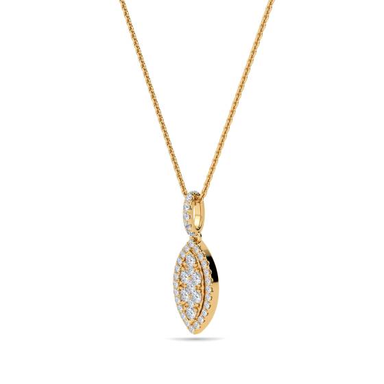 0.50ct Cluster Round Diamond Designer Pendant