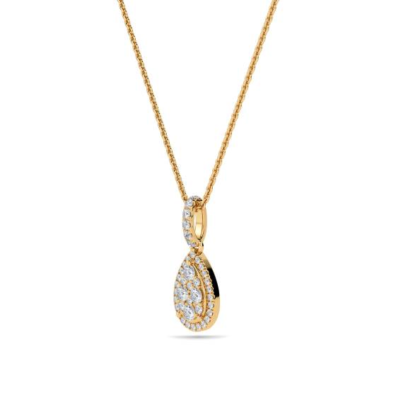 0.75ct Cluster Round Diamond Designer Pendant