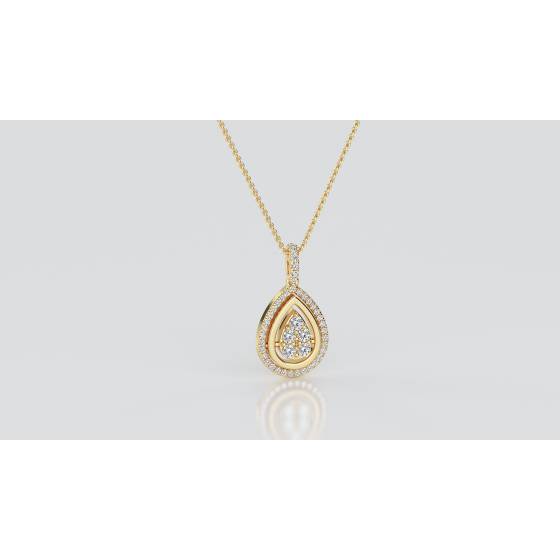 Movable Round Diamond Designer Pendant